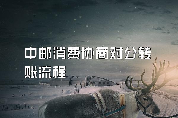 中邮消费协商对公转账流程