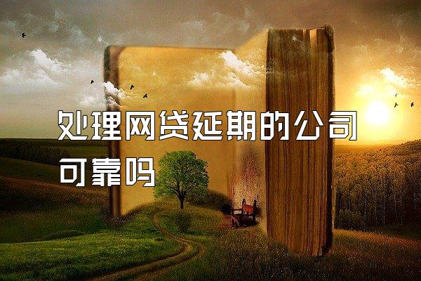 处理网贷延期的公司可靠吗