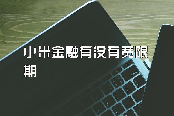 小米金融有没有宽限期