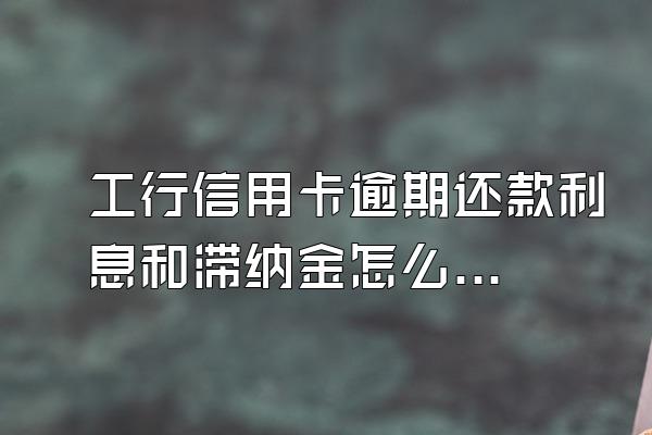 工行信用卡逾期还款利息和滞纳金怎么算?