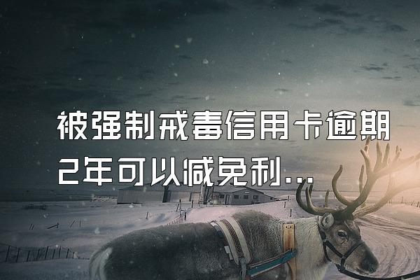 被强制戒毒信用卡逾期2年可以减免利息吗