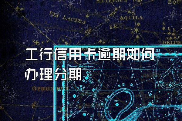 工行信用卡逾期如何办理分期