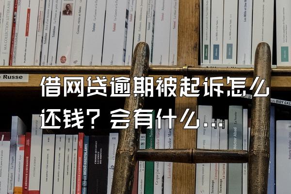 借网贷逾期被起诉怎么还钱？会有什么后果？