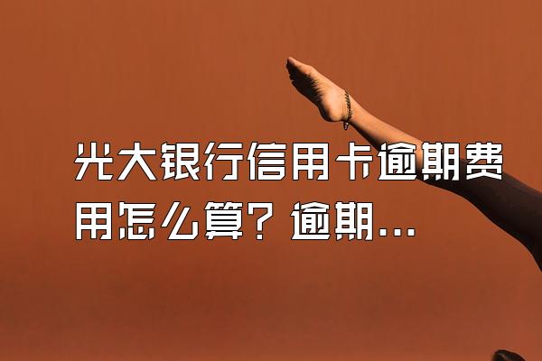 光大银行信用卡逾期费用怎么算？逾期怎么办？