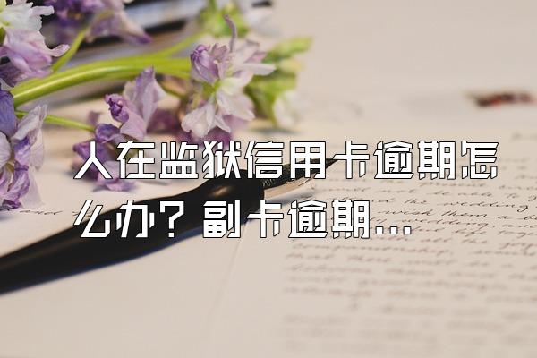 人在监狱信用卡逾期怎么办？副卡逾期怎么办？