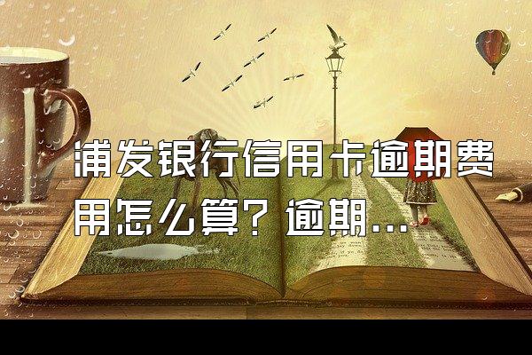 浦发银行信用卡逾期费用怎么算？逾期有什么后果？