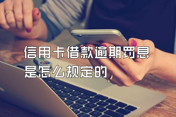 信用卡借款逾期罚息是怎么规定的