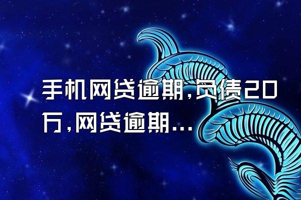 手机网贷逾期,负债20万,网贷逾期、手机被打爆,不想活了