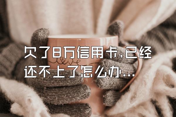 欠了8万信用卡,已经还不上了怎么办?