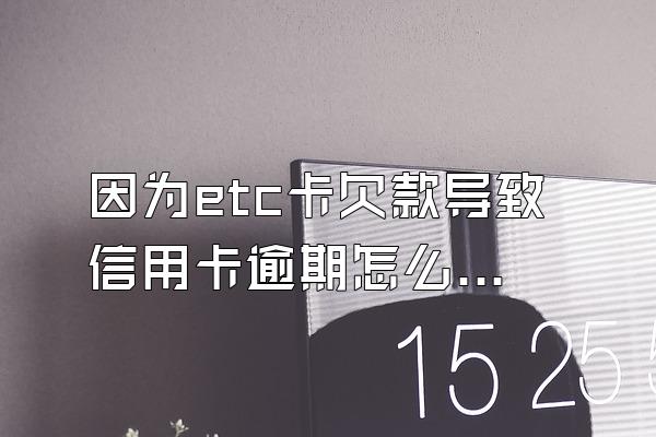 因为etc卡欠款导致信用卡逾期怎么办