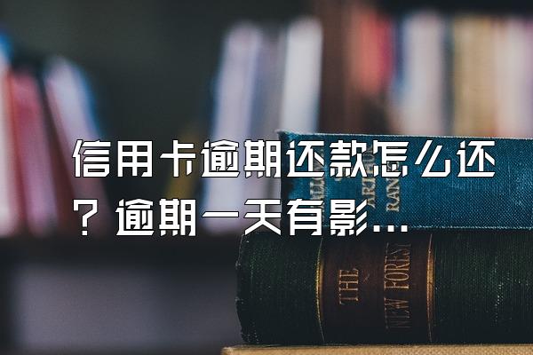 信用卡逾期还款怎么还？逾期一天有影响吗？