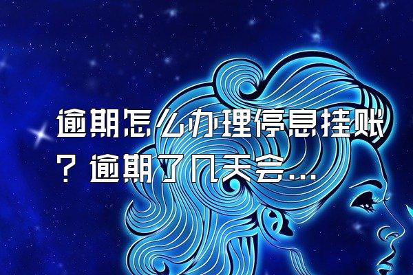 逾期怎么办理停息挂账？逾期了几天会影响信用吗？