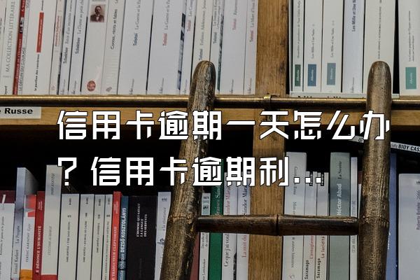 信用卡逾期一天怎么办？信用卡逾期利息怎么算？