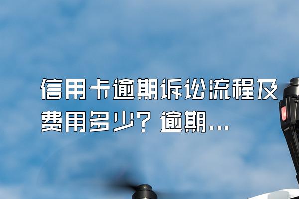 信用卡逾期诉讼流程及费用多少？逾期诉讼是什么意思？