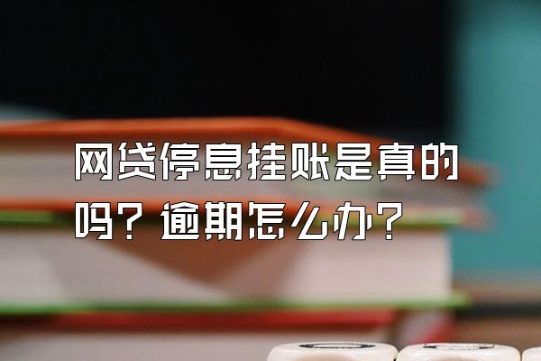 网贷停息挂账是真的吗？逾期怎么办?