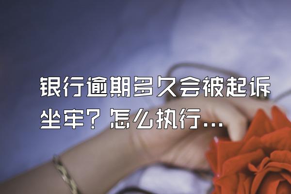 银行逾期多久会被起诉坐牢？怎么执行？