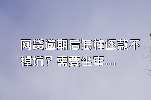 网贷逾期后怎样还款不掉坑？需要坐牢吗？