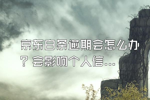 京东白条逾期会怎么办？会影响个人信用吗？