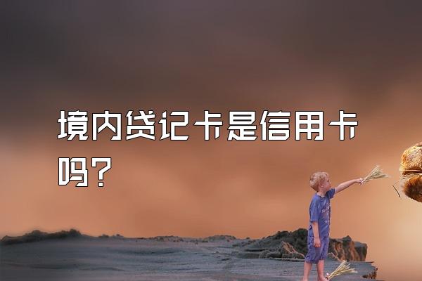 境内贷记卡是信用卡吗？