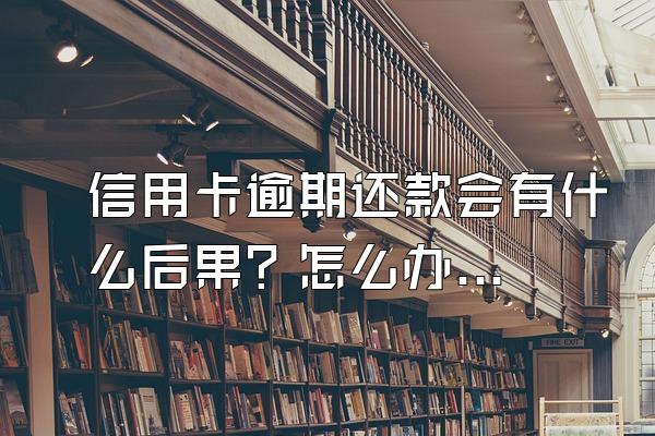 信用卡逾期还款会有什么后果？怎么办理停息分期？