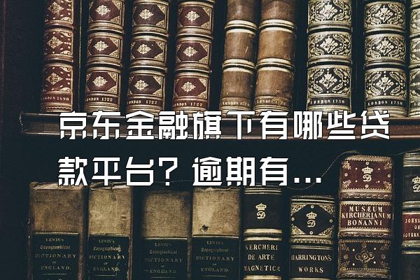 京东金融旗下有哪些贷款平台？逾期有什么影响？