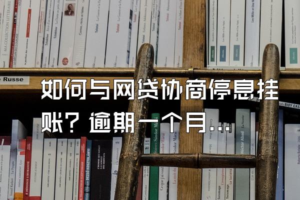 如何与网贷协商停息挂账？逾期一个月会怎么样？