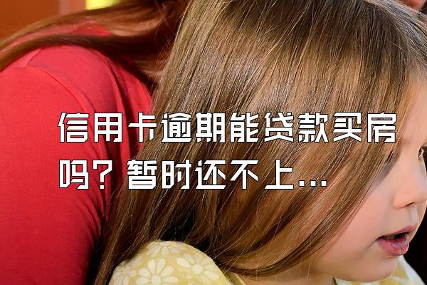 信用卡逾期能贷款买房吗？暂时还不上怎么办？
