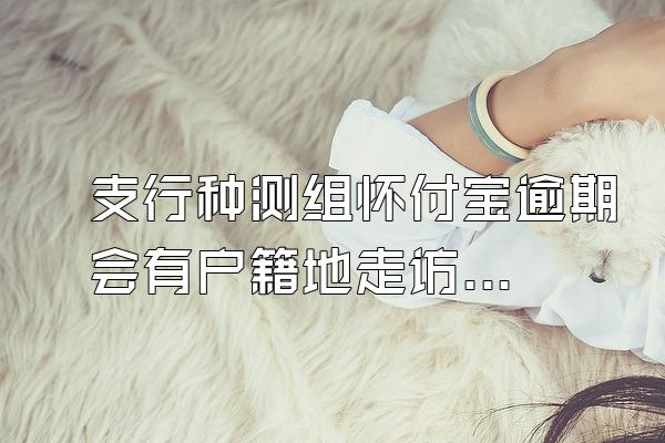 支行种测组怀付宝逾期会有户籍地走访这回事吗?