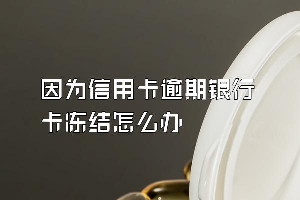 因为信用卡逾期银行卡冻结怎么办