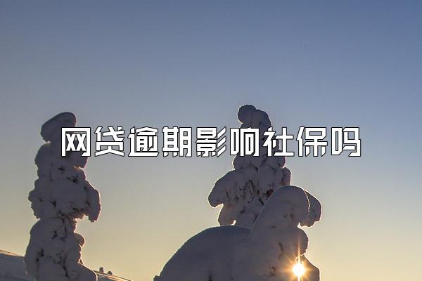 网贷逾期影响社保吗