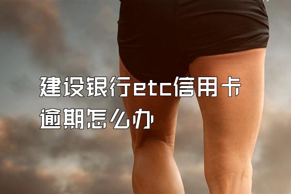 建设银行etc信用卡逾期怎么办