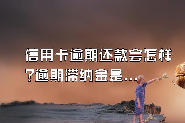 信用卡逾期还款会怎样?逾期滞纳金是怎么算的?