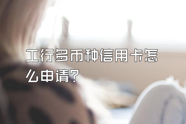 工行多币种信用卡怎么申请？