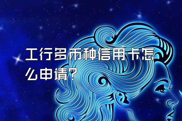 工行多币种信用卡怎么申请？