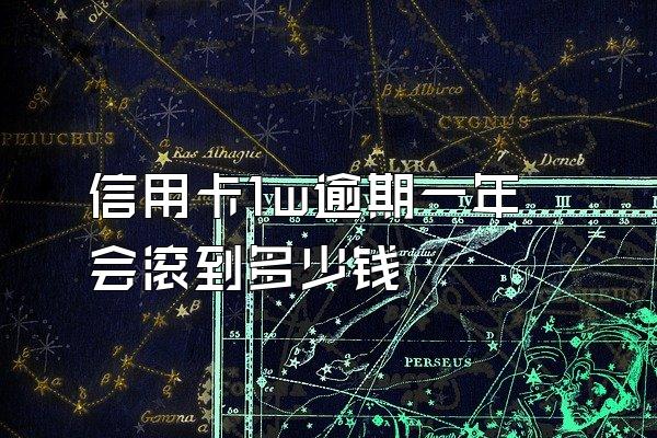 信用卡1w逾期一年会滚到多少钱
