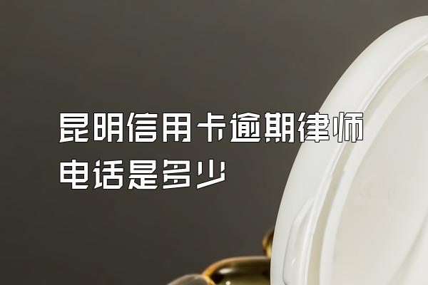 昆明信用卡逾期律师电话是多少