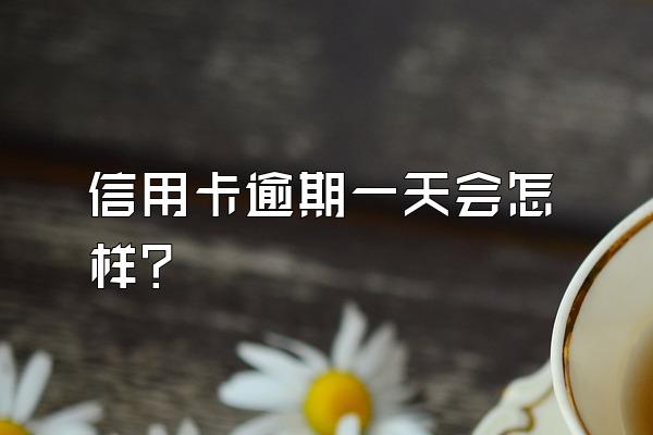 信用卡逾期一天会怎样？