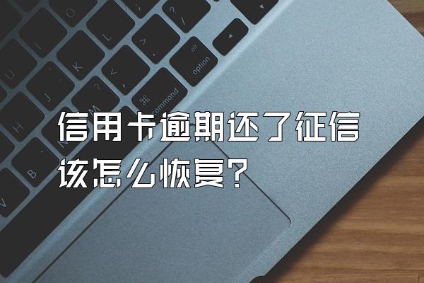 信用卡逾期还了征信该怎么恢复？