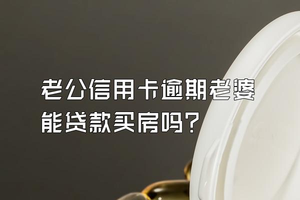 老公信用卡逾期老婆能贷款买房吗？