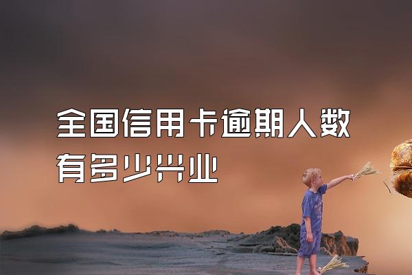 全国信用卡逾期人数有多少兴业