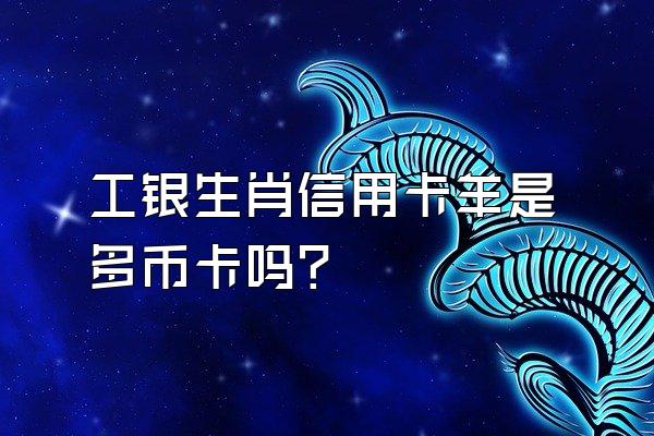 工银生肖信用卡羊是多币卡吗？