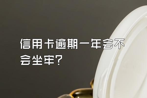 信用卡逾期一年会不会坐牢？