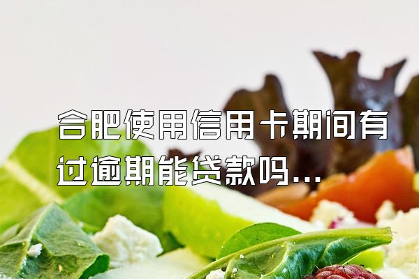 合肥使用信用卡期间有过逾期能贷款吗？