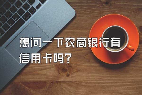 想问一下农商银行有信用卡吗？