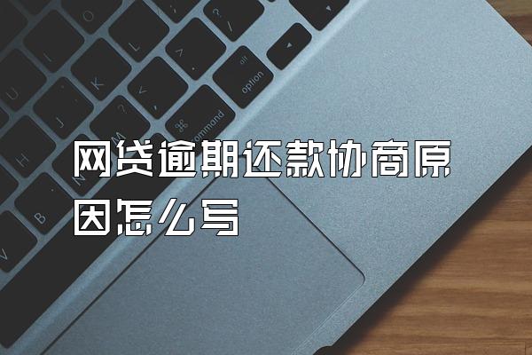 网贷逾期还款协商原因怎么写