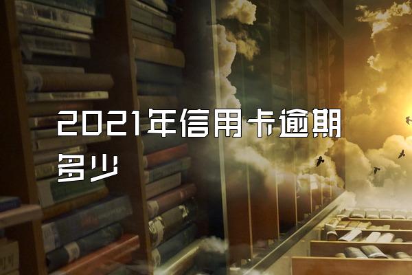 2021年信用卡逾期多少