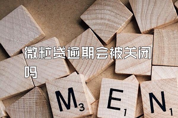 微粒贷逾期会被关闭吗