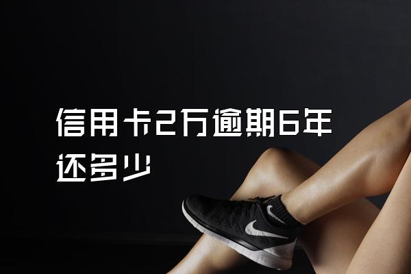 信用卡2万逾期6年还多少