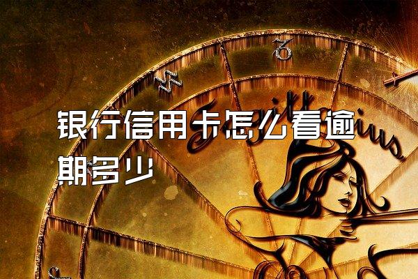 银行信用卡怎么看逾期多少