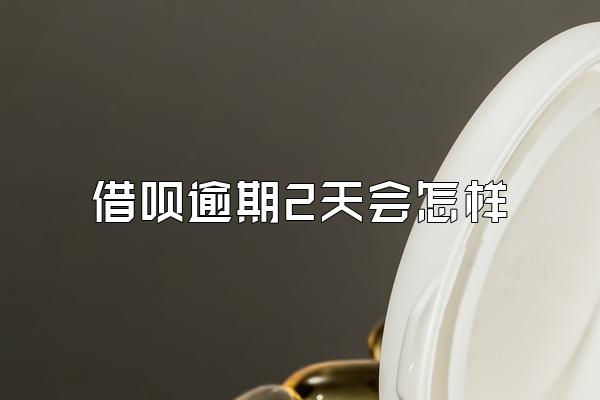 借呗逾期2天会怎样